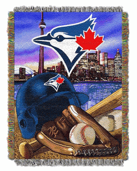 MLB Toronto Blue Jays Homefield Advantage Tapestry Throw Blanket 48x60 Inches