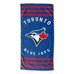 MLB Toronto Blue Jays Stripes Beach Towel 30 x 60 Inches