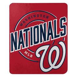 MLB Washington Nationals Campaign Fleece Throw Blanket 50x60 Inches