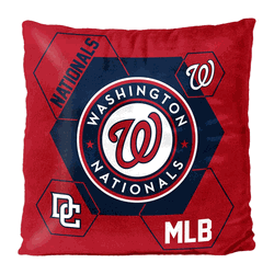 MLB Washington Nationals Connector Velvet Reverse Pillow 16 x 16 Inches