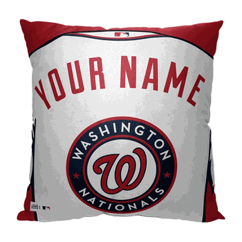 MLB Washington Nationals Jersey Personalized Pillow 18x18 Inches