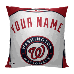 MLB Washington Nationals Jersey Personalized Pillow 18x18 Inches