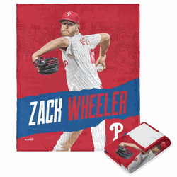 MLB Zack Wheeler Player Silk Touch Throw Blanket 50 x 60 Inches