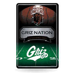 Montana Grizzlies  11" x 17" Metal Home Dcor Sign