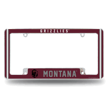 Montana Grizzlies Alternate Design All Over Chrome Frame