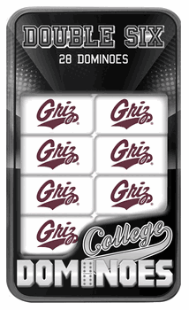 Montana Grizzlies NCAA Dominoes