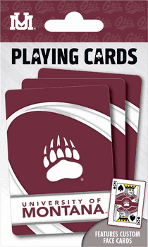 Montana Grizzlies NCAA Playing Cards