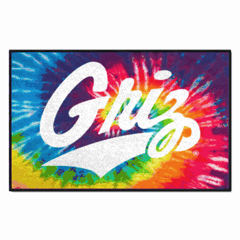 Montana Grizzlies Tie Dye Starter Mat Accent Rug - 19in. x 30in.
