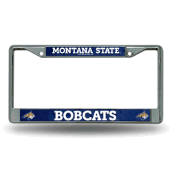Montana State Bobcats  12" x 6" Chrome Frame With Decal Inserts