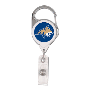 Montana State Bobcats Badge Holder Premium Retractable
