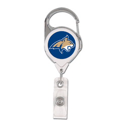 Montana State Bobcats Badge Holder Premium Retractable