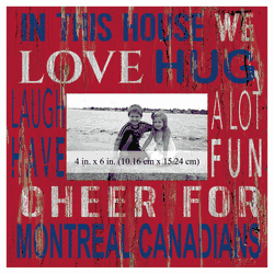 Montreal Canadiens 10x10 In This House Frame Sign