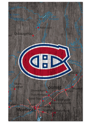 Montreal Canadiens 11x19 City Map Sign