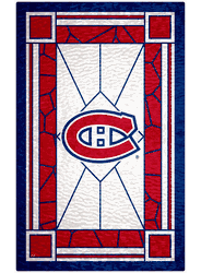 Montreal Canadiens 11x19 Stained Glass Wood Sign