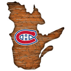 Montreal Canadiens 12" Mini Roadmap State Sign