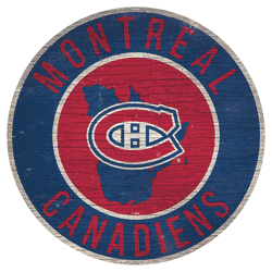 Montreal Canadiens 12in. Circle w/State Sign