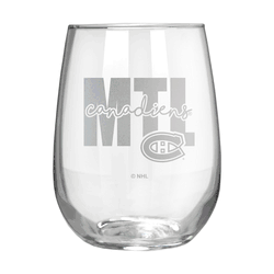 Montreal Canadiens 17oz Stemmless Wine Glass