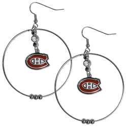 Montreal Canadiens 2 Inch Hoop Earrings