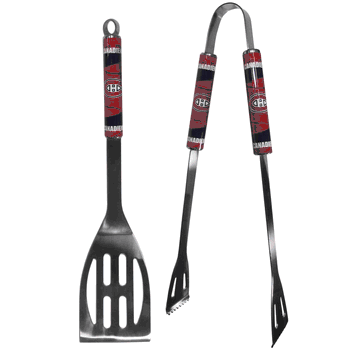 Montreal Canadiens 2 pc Steel BBQ Tool Set