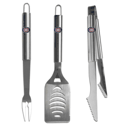 Montreal Canadiens 3 pc Stainless Steel BBQ Set