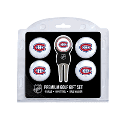 Montreal Canadiens 4 Ball Gift Set + Divot Tool & Marker