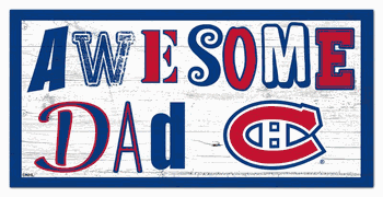 Montreal Canadiens Awesome Dad 6x12 Sign