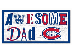 Montreal Canadiens Awesome Dad 6x12 Sign