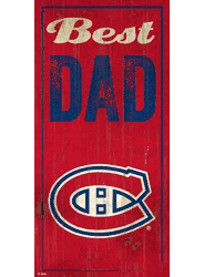 Montreal Canadiens Best Dad 6x12 Sign