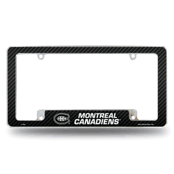 Montreal Canadiens Black 12" x 6" Chrome All Over Automotive License Plate Frame for Car/Truck/SUV