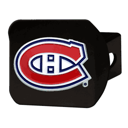 Montreal Canadiens Black Metal Hitch Cover - 3D Color Emblem