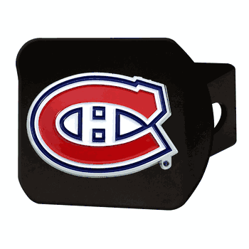 Montreal Canadiens Black Metal Hitch Cover - 3D Color Emblem