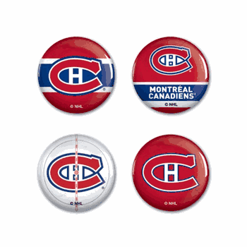 Montreal Canadiens Buttons 4 Pack