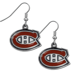 Montreal Canadiens Chrome Dangle Earrings