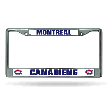 Montreal Canadiens Standard Chrome Frame with Plastic Inserts 12