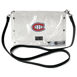 Montreal Canadiens Clear Envelope Purse STRAP