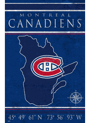 Montreal Canadiens Coordinates 17x26