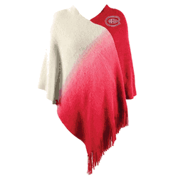Montreal Canadiens Dip Dye Poncho Dark Red