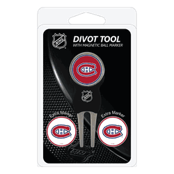 Montreal Canadiens Divot Tool Pack - Signature tool w/ 3 markers