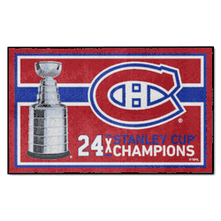 Montreal Canadiens Dynasty 4ft. x 6ft. Plush Area Rug