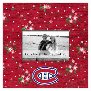 Montreal Canadiens Floral 10x10 Frame