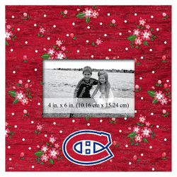Montreal Canadiens Floral 10x10 Frame