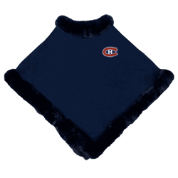 Montreal Canadiens Fur Trim Poncho