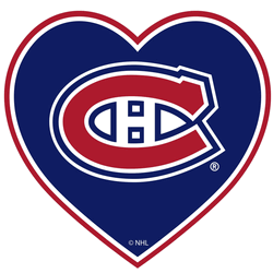 Montreal Canadiens Heart Decal