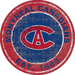 Montreal Canadiens Heritage 24" Distressed Round Sign
