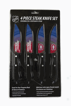 Montreal Canadiens Knife Set - Steak - 4 Pack