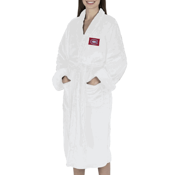 Montreal Canadiens NHL White Out Silk Touch Robe Small/Medium