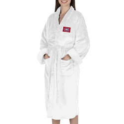 Montreal Canadiens NHL White Snipe S/M Silk Touch Robe 23X41 Inches