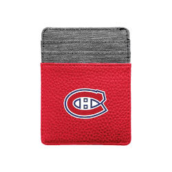 Montreal Canadiens Pebble Front Pocket Wallet Light Red