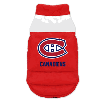 Montreal Canadiens Pet Parka Puff Vest Medium