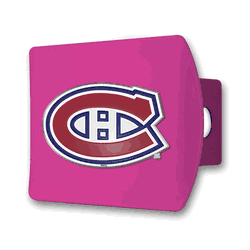 Montreal Canadiens Pink Metal Hitch Cover with  3D Color Emblem